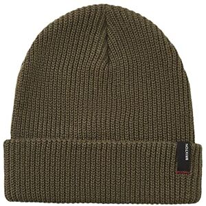 BRIXTON Heist Beanie Hat, Military Olive Us, One Size BRIXTON Heist Beanie Hat, Military Olive Us, One Size