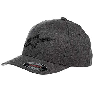 Alpinestars Men's Ageless Curve Hat Baseball Cap with Original Flexfit Inner Band Charcoal/Heather Alpinestars Men's Ageless Curve Hat Baseball Cap with Original Flexfit Inner Band Charcoal/Heather