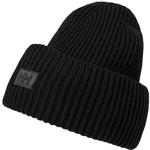 Helly Hansen Unisex HH Rib Beanie, Black, STD Helly Hansen Unisex HH Rib Beanie, Black, STD