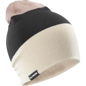 Salomon FLATSPIN Reversible Beanie, Versatile Reversible Running Cap for Trail Running, Hiking, Outdoor Sports, Deep Black-White Salomon FLATSPIN Reversible Beanie, Versatile Reversible Running Cap for Trail Running, Hiking, Outdoor Sports, Deep Black-White