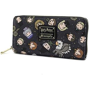 Loungefly Harry Potter Chibi Character Zip-Around Wallet Multicolour, Unisex, Leather, Zipper Closure, 8 Card Slots, Coin Slot, Officially Licensed Loungefly Harry Potter Chibi Character Zip-Around Wallet Multicolour, Unisex, Leather, Zipper Closure, 8 Card Slots, Coin Slot, Officially Licensed