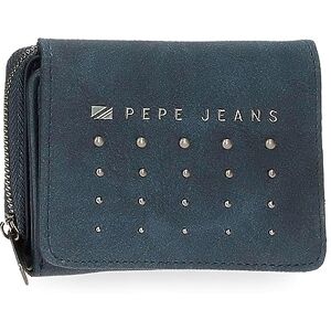 Pepe Jeans Holly Wallet with Purse Blue 10 x 8 x 3 cm Faux Leather, Blue, One Size, Wallet with Coin Purse Pepe Jeans Holly Wallet with Purse Blue 10 x 8 x 3 cm Faux Leather, Blue, One Size, Wallet with Coin Purse
