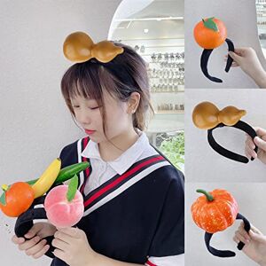 seluluory Cartoon Fruit Headbands Stuffed Vegetable Hair Hoop Carrot Hairband Cosplay Party Costume Headband Hair Accessories seluluory Cartoon Fruit Headbands Stuffed Vegetable Hair Hoop Carrot Hairband Cosplay Party Costume Headband Hair Accessories