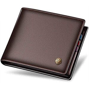 LAORENTOU Men's Wallets, Genuine Leather Mens Bifold Wallets with Zipper Coin Pocket Casual Men Purse Slim Short Wallet Gift for Father Day, Brown, OneSize, Minimalist LAORENTOU Men's Wallets, Genuine Leather Mens Bifold Wallets with Zipper Coin Pocket Casual Men Purse Slim Short Wallet Gift for Father Day, Brown, OneSize, Minimalist
