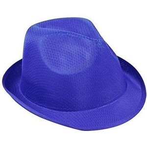 eBuyGB Pack of 10 Unisex Fedora Gangster Panama Trilby Hat Ideal for Fancy Dress or Sun Hat Blue eBuyGB Pack of 10 Unisex Fedora Gangster Panama Trilby Hat Ideal for Fancy Dress or Sun Hat Blue