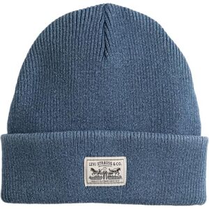 Levi's Men's Backpatch Beanie Hat, Dusky Indigo, One Size Levi's Men's Backpatch Beanie Hat, Dusky Indigo, One Size