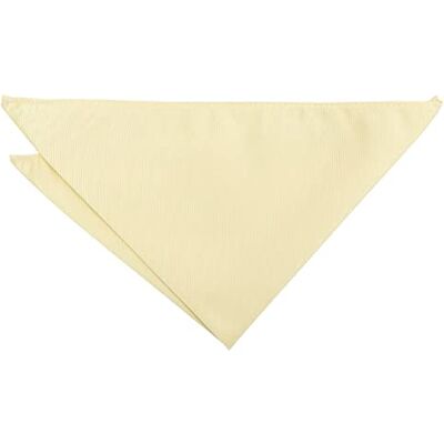 DQT Mens Plain Twill Pocket Square Wedding, Business & Formal Suit Handkerchief Pale Yellow DQT Mens Plain Twill Pocket Square Wedding, Business & Formal Suit Handkerchief Pale Yellow