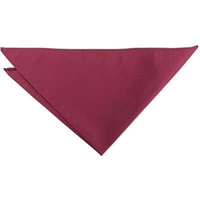 DQT Mens Plain Twill Pocket Square Wedding, Business & Formal Suit Handkerchief Burgundy DQT Mens Plain Twill Pocket Square Wedding, Business & Formal Suit Handkerchief Burgundy