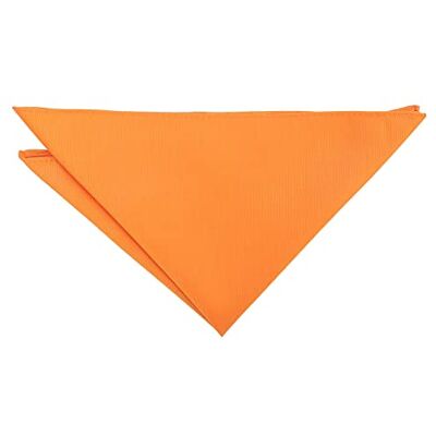 DQT Mens Plain Twill Pocket Square Wedding, Business & Formal Suit Handkerchief Tangerine Orange DQT Mens Plain Twill Pocket Square Wedding, Business & Formal Suit Handkerchief Tangerine Orange