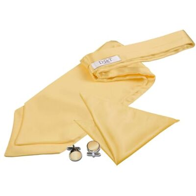 DQT Mens Plain Satin Cravat, Hanky & Cufflinks 3pc Self-Tie & Pre-Tied Plain satin 3pc set available in 30+ colours with self-tie or pre-tied styles, ideal for weddings, proms & formal occasions. DQT Mens Plain Satin Cravat, Hanky & Cufflinks 3pc Self-Tie & Pre-Tied Plain satin 3pc set available in 30+ colours with self-tie or pre-tied styles, ideal for weddings, proms & formal occasions.