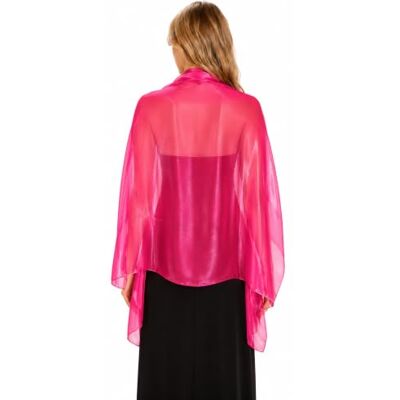 Central Chic Silky Iridescent Wrap Stole Shawl Pashmina For Weddings Bridal Bridemaids & Evening Wear (Hot Pink) Central Chic Silky Iridescent Wrap Stole Shawl Pashmina For Weddings Bridal Bridemaids & Evening Wear (Hot Pink)
