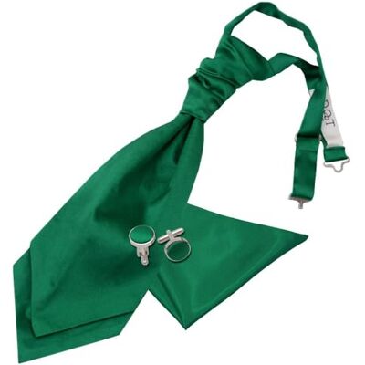 DQT Mens Plain Satin Cravat, Hanky & Cufflinks 3pc Self-Tie & Pre-Tied Plain satin 3pc set available in 30+ colours with self-tie or pre-tied styles, ideal for weddings, proms & formal occasions. DQT Mens Plain Satin Cravat, Hanky & Cufflinks 3pc Self-Tie & Pre-Tied Plain satin 3pc set available in 30+ colours with self-tie or pre-tied styles, ideal for weddings, proms & formal occasions.