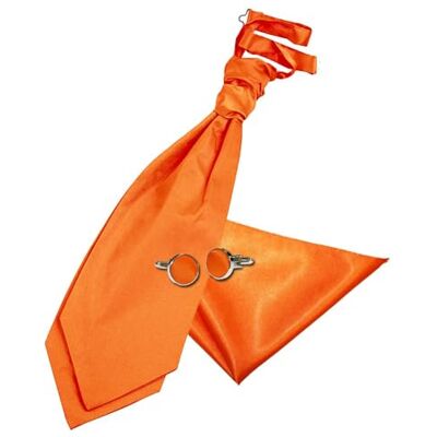 DQT Mens Plain Satin Cravat, Hanky & Cufflinks 3pc Self-Tie & Pre-Tied Plain satin 3pc set available in 30+ colours with self-tie or pre-tied styles, ideal for weddings, proms & formal occasions. DQT Mens Plain Satin Cravat, Hanky & Cufflinks 3pc Self-Tie & Pre-Tied Plain satin 3pc set available in 30+ colours with self-tie or pre-tied styles, ideal for weddings, proms & formal occasions.