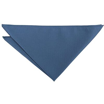 DQT Mens Plain Twill Pocket Square Wedding, Business & Formal Suit Handkerchief Blue Nights DQT Mens Plain Twill Pocket Square Wedding, Business & Formal Suit Handkerchief Blue Nights