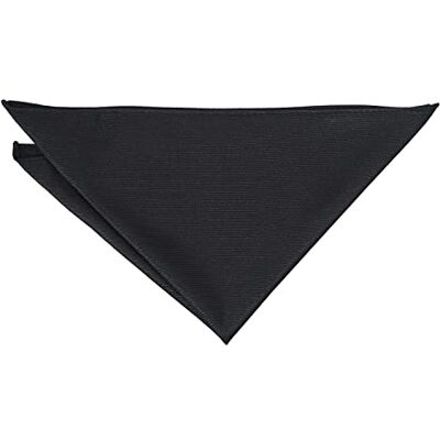 DQT Mens Plain Twill Pocket Square Wedding, Business & Formal Suit Handkerchief Black DQT Mens Plain Twill Pocket Square Wedding, Business & Formal Suit Handkerchief Black