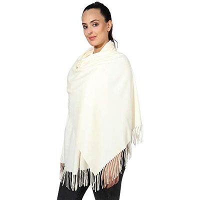 World of Shawls Pashmina Style All Seasons Handcrafted Wrap Shawl Stole Scarf (Ivory) World of Shawls Pashmina Style All Seasons Handcrafted Wrap Shawl Stole Scarf (Ivory)