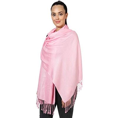 World of Shawls Pashmina Style All Seasons Handcrafted Wrap Shawl Stole Scarf (Baby Pink) World of Shawls Pashmina Style All Seasons Handcrafted Wrap Shawl Stole Scarf (Baby Pink)