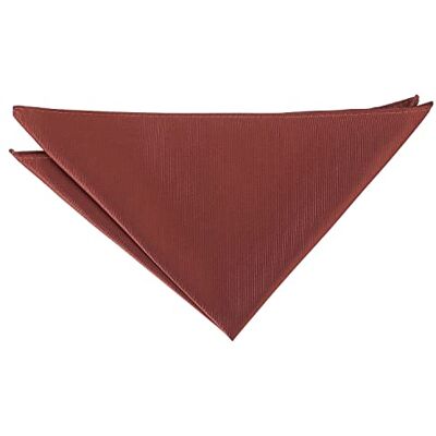 DQT Mens Plain Twill Pocket Square Wedding, Business & Formal Suit Handkerchief Chocolate Brown DQT Mens Plain Twill Pocket Square Wedding, Business & Formal Suit Handkerchief Chocolate Brown