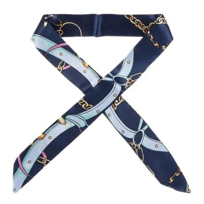 EnxJire Silk Hair Ribbon Satin Print Small Scarf Headband Women Handle Bags Narrow Long Wristband Waistband Ribbon Fashion Accessories(S45) EnxJire Silk Hair Ribbon Satin Print Small Scarf Headband Women Handle Bags Narrow Long Wristband Waistband Ribbon Fashion Accessories(S45)