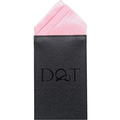 DQT Mens Plain Satin Pre-Folded One Peak Pocket Square Handkerchief Baby Pink DQT Mens Plain Satin Pre-Folded One Peak Pocket Square Handkerchief Baby Pink