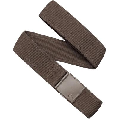 Arcade Belt Atlas A2 Elastic Stretch Belt: Heavy Duty Elastic Webbing, Non-Metal Travel Friendly Buckle Medium Brown, One Size Arcade Belt Atlas A2 Elastic Stretch Belt: Heavy Duty Elastic Webbing, Non-Metal Travel Friendly Buckle Medium Brown, One Size