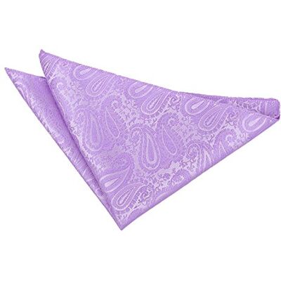 DQT Mens Paisley Floral Jacquard Pocket Square Wedding, Business & Formal Suit Handkerchief Lilac DQT Mens Paisley Floral Jacquard Pocket Square Wedding, Business & Formal Suit Handkerchief Lilac