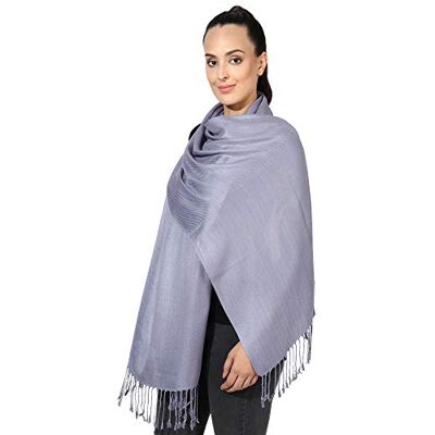 World of Shawls Pashmina Style All Seasons Handcrafted Wrap Shawl Stole Scarf (Lavender) World of Shawls Pashmina Style All Seasons Handcrafted Wrap Shawl Stole Scarf (Lavender)