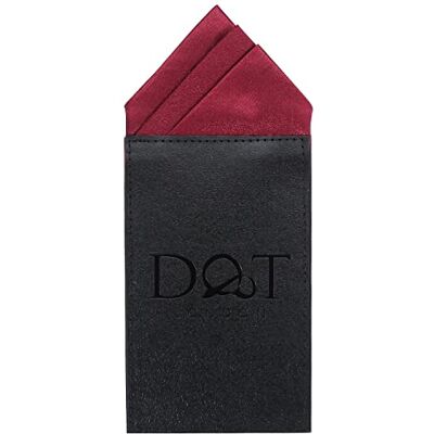 DQT Mens Plain Satin Pre-Folded One Peak Pocket Square Handkerchief DQT Mens Plain Satin Pre-Folded One Peak Pocket Square Handkerchief