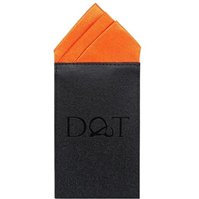 DQT Mens Plain Satin Pre-Folded One Peak Pocket Square Handkerchief Burnt Orange DQT Mens Plain Satin Pre-Folded One Peak Pocket Square Handkerchief Burnt Orange