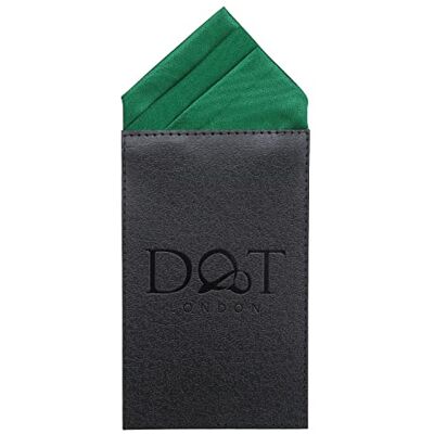 DQT Mens Plain Satin Pre-Folded One Peak Pocket Square Handkerchief Emerald Green DQT Mens Plain Satin Pre-Folded One Peak Pocket Square Handkerchief Emerald Green