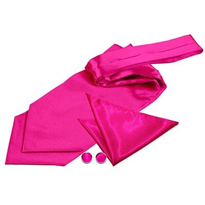 DQT Mens Plain Satin Cravat, Hanky & Cufflinks 3pc Self-Tie & Pre-Tied Plain satin 3pc set available in 30+ colours with self-tie or pre-tied styles, ideal for weddings, proms & formal occasions. DQT Mens Plain Satin Cravat, Hanky & Cufflinks 3pc Self-Tie & Pre-Tied Plain satin 3pc set available in 30+ colours with self-tie or pre-tied styles, ideal for weddings, proms & formal occasions.