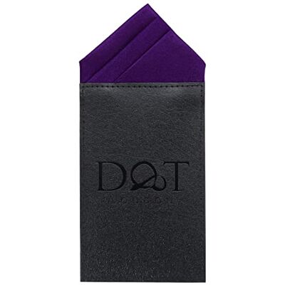 DQT Mens Plain Satin Pre-Folded One Peak Pocket Square Handkerchief Purple DQT Mens Plain Satin Pre-Folded One Peak Pocket Square Handkerchief Purple