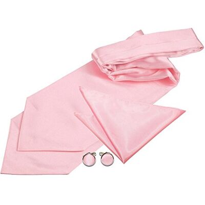 DQT Mens Plain Satin Cravat, Hanky & Cufflinks 3pc Self-Tie & Pre-Tied Plain satin 3pc set available in 30+ colours with self-tie or pre-tied styles, ideal for weddings, proms & formal occasions. DQT Mens Plain Satin Cravat, Hanky & Cufflinks 3pc Self-Tie & Pre-Tied Plain satin 3pc set available in 30+ colours with self-tie or pre-tied styles, ideal for weddings, proms & formal occasions.