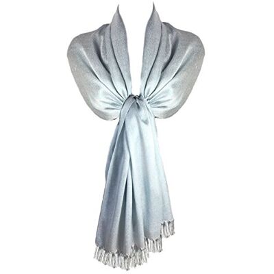TOSKATOK Ladies Womens Stylish Glitter Sparkle Evening Shawl Pashmina Wrap Stole Wedding Bridesmaid Prom Party Scarf with Tassel Finishing TOSKATOK Ladies Womens Stylish Glitter Sparkle Evening Shawl Pashmina Wrap Stole Wedding Bridesmaid Prom Party Scarf with Tassel Finishing