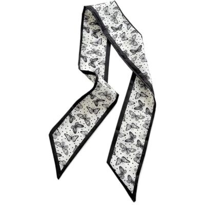 EnxJire Silk Hair Ribbon Long Strip Small Silk Scarf Women's Versatile Hair Tie Bag Flower Decorative Streamer Headband(F1) EnxJire Silk Hair Ribbon Long Strip Small Silk Scarf Women's Versatile Hair Tie Bag Flower Decorative Streamer Headband(F1)