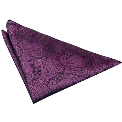 DQT Mens Paisley Floral Jacquard Pocket Square Wedding, Business & Formal Suit Handkerchief Purple DQT Mens Paisley Floral Jacquard Pocket Square Wedding, Business & Formal Suit Handkerchief Purple