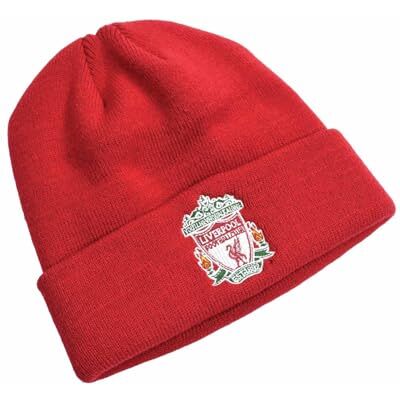 Liverpool F.C. Liverpool FC Unisex Adult Knitted Cuff Crest Beanie Liverpool F.C. Liverpool FC Unisex Adult Knitted Cuff Crest Beanie