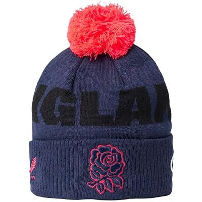 Castore England Rugby Unisex Bobble Beanie Hat Castore England Rugby Unisex Bobble Beanie Hat