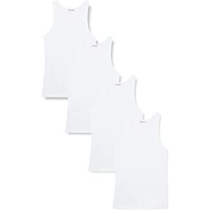 Eminence Men's Promo Classiques Vest, White (Blanc/Blanc/Blanc/Blanc 0001), Small (Size: 2) (Pack of 4) Eminence Men's Promo Classiques Vest, White (Blanc/Blanc/Blanc/Blanc 0001), Small (Size: 2) (Pack of 4)