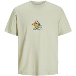 JACK & JONES Men's Jorvarenna Tee SS Crew Neck, Celadon Tint, S JACK & JONES Men's Jorvarenna Tee SS Crew Neck, Celadon Tint, S
