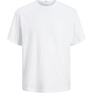 JACK & JONES Men's Jorfrederiksberg Tee SS Crew Neck Noos T-Shirt, Bright White, L JACK & JONES Men's Jorfrederiksberg Tee SS Crew Neck Noos T-Shirt, Bright White, L