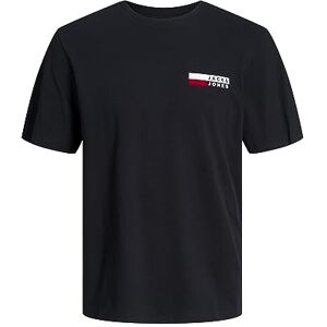 JACK & JONES Mens Jjecorp Logo Tee Play O-Neck Noos T-Shirt, Black P4 Small Print, XXL UK JACK & JONES Mens Jjecorp Logo Tee Play O-Neck Noos T-Shirt, Black P4 Small Print, XXL UK