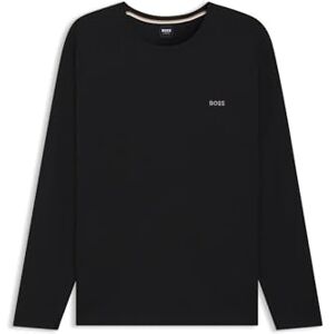 Boss Mens Mix&Match LS-Shirt R Embroidered-logo T-shirt in stretch cotton Boss Mens Mix&Match LS-Shirt R Embroidered-logo T-shirt in stretch cotton