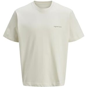 JACK & JONES Men's Jormarrakesh Back Tee SS Crew Neck, Antique White, S JACK & JONES Men's Jormarrakesh Back Tee SS Crew Neck, Antique White, S