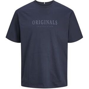 JACK & JONES Men's Jorfrederiksberg Tee SS Crew Neck Noos T-Shirt, Sky Captain, S JACK & JONES Men's Jorfrederiksberg Tee SS Crew Neck Noos T-Shirt, Sky Captain, S