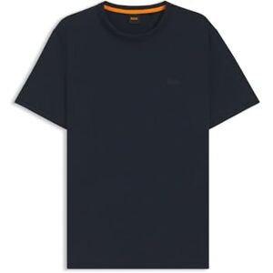 Boss Mens Tegood Slub-Cotton T-Shirt with Logo Detail Boss Mens Tegood Slub-Cotton T-Shirt with Logo Detail