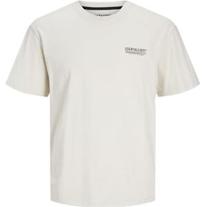 JACK & JONES Men's Jjolive Tee SS Crew Neck T-Shirt, Moonbeam/Print:scan, M JACK & JONES Men's Jjolive Tee SS Crew Neck T-Shirt, Moonbeam/Print:scan, M