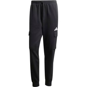 adidas Men's Essentials FEELCOZY Fleece Cargo Pant, Black/White, XL adidas Men's Essentials FEELCOZY Fleece Cargo Pant, Black/White, XL