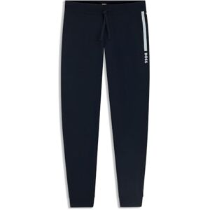 Boss Mens Authentic Pants Cotton Terry Logo Print Jogging Bottoms, Dark Blue, S Boss Mens Authentic Pants Cotton Terry Logo Print Jogging Bottoms, Dark Blue, S
