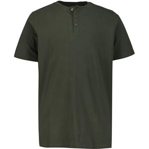 JP 1880 Men's Jp1880 Henley, Basic, Knopfleiste, Halbarm, Bis 7 XL T-Shirt 1/2, Dark Olive, 6XL JP 1880 Men's Jp1880 Henley, Basic, Knopfleiste, Halbarm, Bis 7 XL T-Shirt 1/2, Dark Olive, 6XL